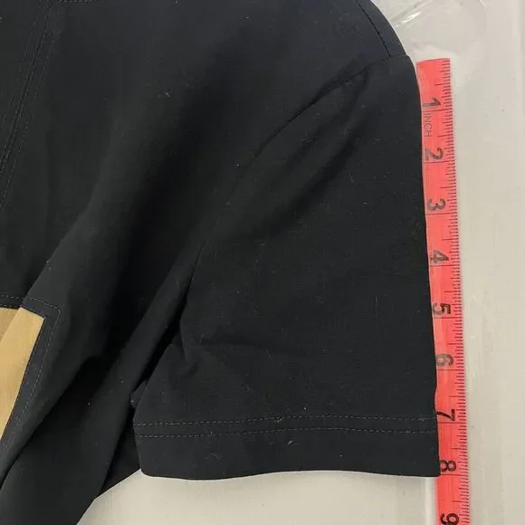 Derek Lam 10 Crosby Dress Womens Size 8 Black Cream Colorblock Cotton Poplin - Picture 9 of 13